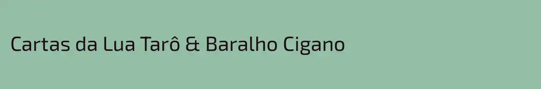 Cartas da Lua Tarô & Baralho Cigano  